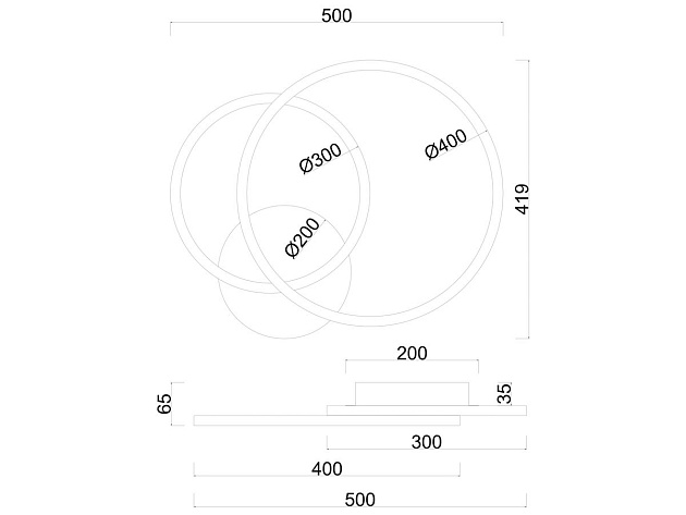 Потолочная светодиодная люстра Arte Lamp Sierra A2211PL-2BK Фото № 2
