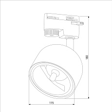 Трековый светильник TK Lighting 4493 Tracer Black Gold 2