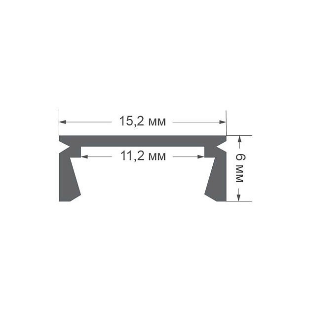Накладной профиль Apeyron 08-01-01Ч Фото № 2