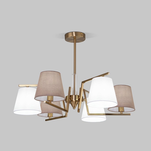 Потолочная люстра Eurosvet Ozark 60149/6 латунь изображение Потолочная люстра Eurosvet Ozark 60149/6 латунь Фото №