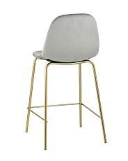 Полубарный стул Stool Group Валенсия велюр серый золотые ножки CC-91003B HLR-18 4