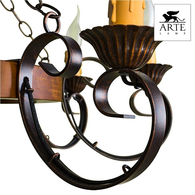 Подвесная люстра Arte Lamp Taverna A9520LM-8BR Фото № 2