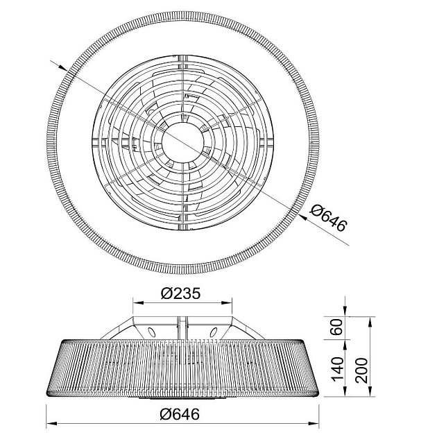 Потолочная светодиодная люстра-вентилятор Mantra POLINESIA 8229 Фото № 2