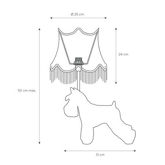 Настольная лампа Lucide Extravaganza Filou 10504/81/30 изображение 2 Настольная лампа Lucide Extravaganza Filou 10504/81/30 Фото № 2