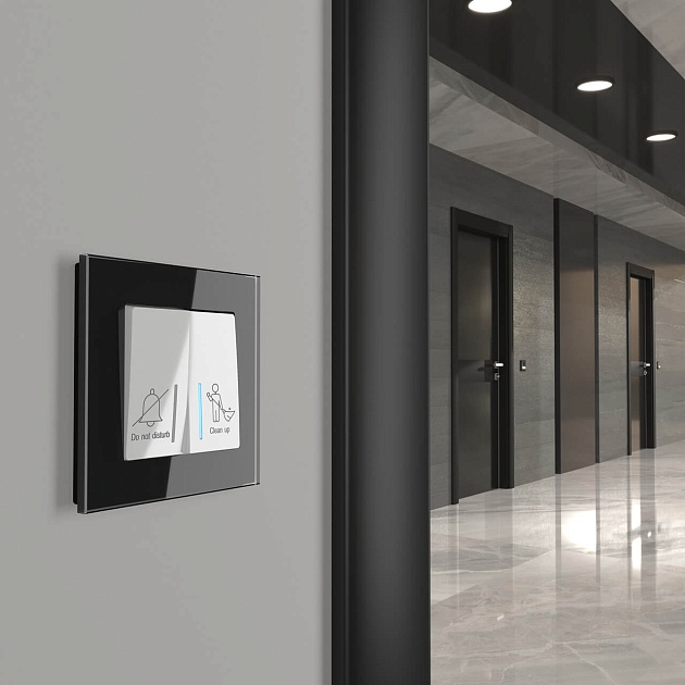 Выключатель двухклавишный для отелей Werkel белый W1120801 4690389171352 изображение 2 Выключатель двухклавишный для отелей Werkel белый W1120801 4690389171352 Фото № 2