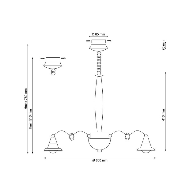 Подвесная люстра Lucia Tucci Natura 154.6 изображение 2 Подвесная люстра Lucia Tucci Natura 154.6 Фото № 2