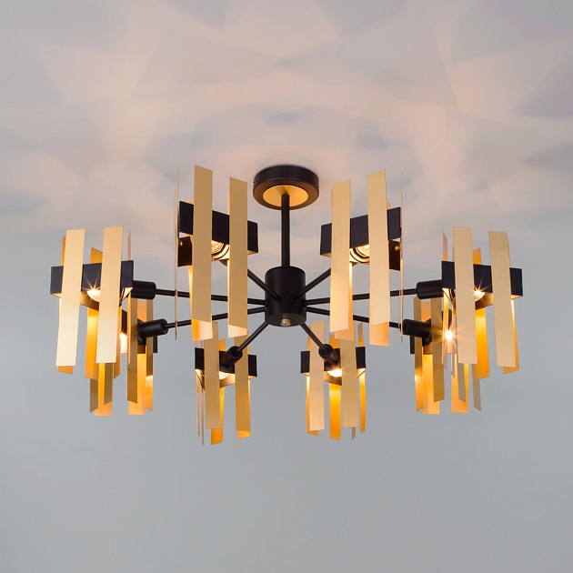 Потолочная люстра Eurosvet Spada 70116/8 черный Фото № 2