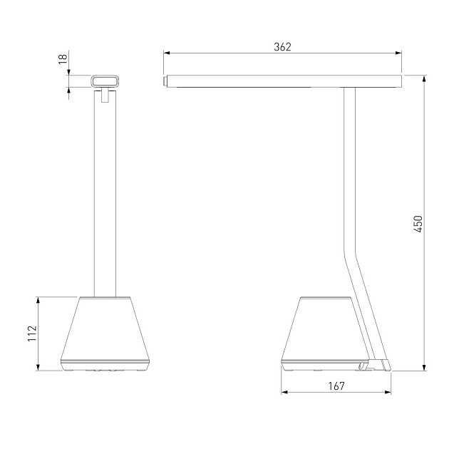 Настольная лампа Eurosvet Office 80421/1 белый Фото № 2