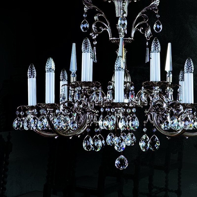 Подвесная люстра Artglass Arabela Nickel Antique CE Фото № 3