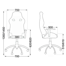 Игровое кресло AksHome Viking черный, экокожа 73351 1