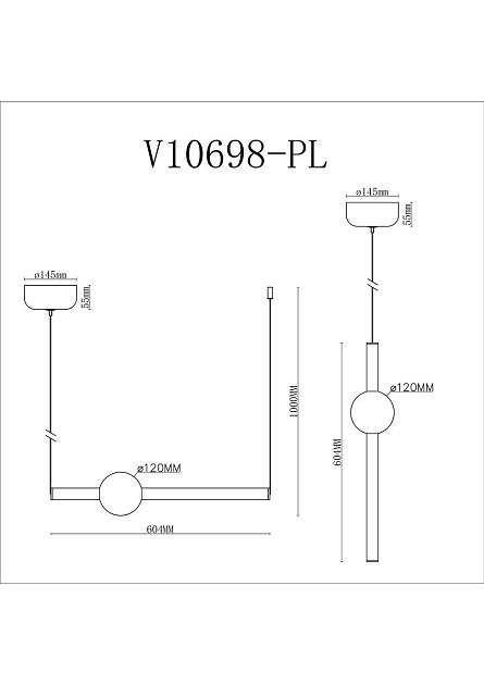 Подвесной светодиодный светильник Moderli Eclipse V10698-PL Фото № 2