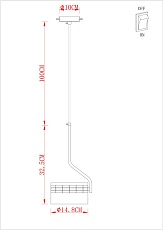 Подвесной светодиодный светильник Arte Lamp Mosaic A2094SP-1BK 1