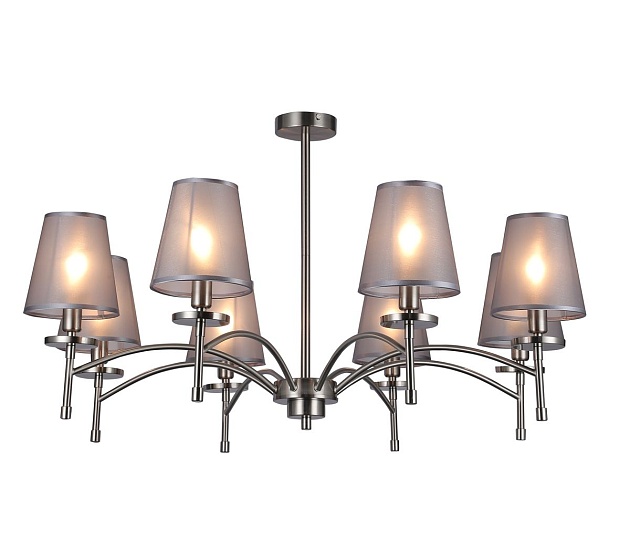 Подвесная люстра Escada Faith 694/8PL Nickel изображение Подвесная люстра Escada Faith 694/8PL Nickel Фото №