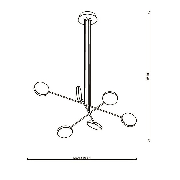 Подвесная светодиодная люстра Romatti Cullinan Riccio L11143 Фото № 2