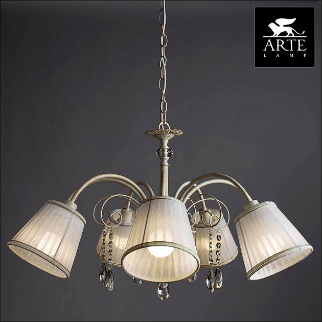 Подвесная люстра Arte Lamp Alexia A9515LM-7WG изображение 4 Подвесная люстра Arte Lamp Alexia A9515LM-7WG Фото № 4
