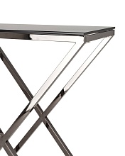 Консоль Stool Group ИНСИГНИЯ 115х30 стекло smoke сталь тёмный хром ECST-026-BG-SK (115x30) 3