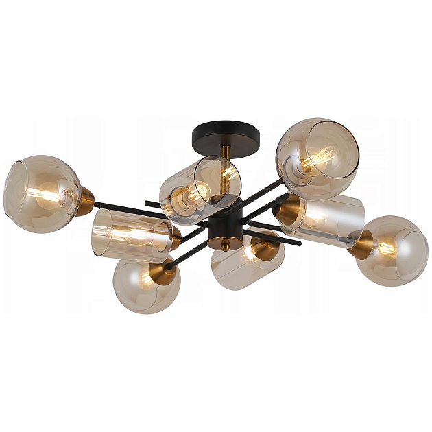 Потолочная люстра Illumico IL8243-8COU-79 BK GD Фото № 