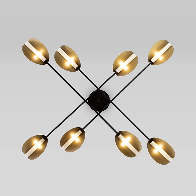 Потолочная люстра Eurosvet Grazia 70148/8 черный/золото Фото № 3