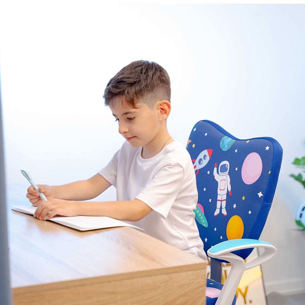 Детское кресло AksHome Catty синий космос, ткань 84762 Фото № 15