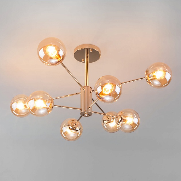 Потолочная люстра Eurosvet Ascot 30166/8 золото изображение 4 Потолочная люстра Eurosvet Ascot 30166/8 золото Фото № 4