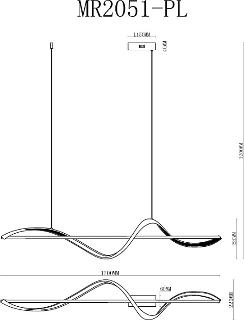 Подвесной светодиодный светильник MyFar Marry MR2051-PL Фото № 2