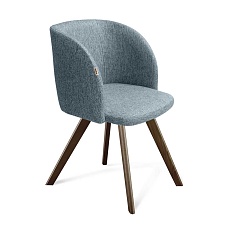 Кресло Sheffilton SHT-ST33/S39 синий лед/темный орех 1340145201