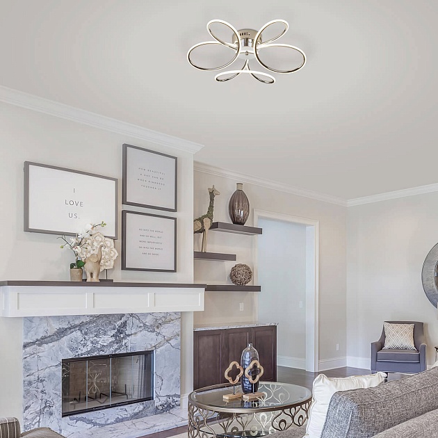 Потолочный светильник Eurosvet 90083/3 хром изображение 5 Потолочный светильник Eurosvet 90083/3 хром Фото № 5