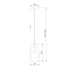 Подвесной светильник Eurosvet Prism 50236/1 прозрачный 1