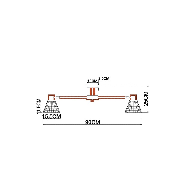 Потолочная люстра Arte Lamp Meleph A4096PL-8BR изображение 2 Потолочная люстра Arte Lamp Meleph A4096PL-8BR Фото № 2