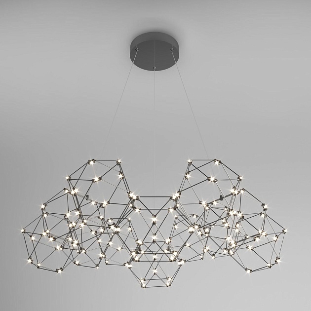 Подвесной светодиодный светильник Eurosvet Uma 90169/12 черный жемчуг изображение Подвесной светодиодный светильник Eurosvet Uma 90169/12 черный жемчуг Фото №