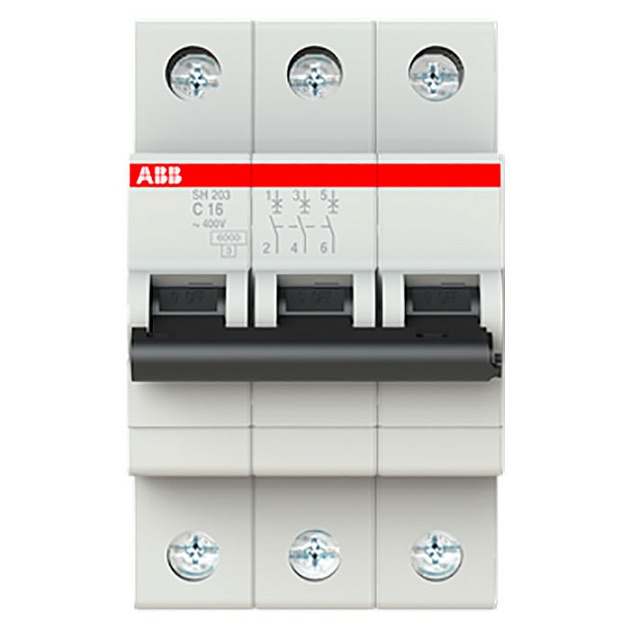 Автоматический выключатель 3-полюсной SH203 C 16 2CDS213001R0164 Фото № 