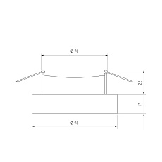 Встраиваемый светильник Elektrostandard 118 MR16 серебро/черный a053349 2