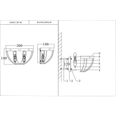 Настенный светильник Lumien Hall Новара LH3047/2W-NK 1