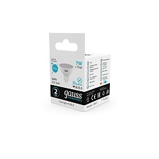 Лампа светодиодная Gauss GU5.3 7W 4100K матовая 13527 3