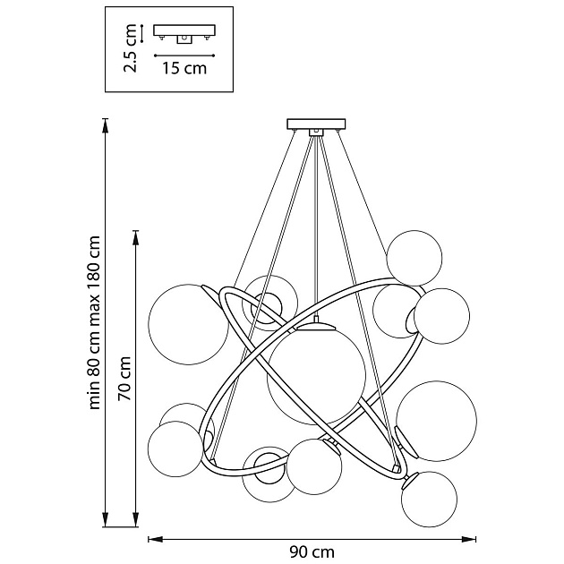 Подвесная люстра Lightstar Croco 815417 Фото № 2