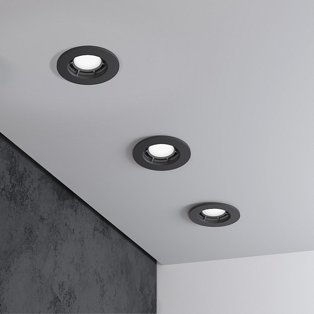 Встраиваемый светильник Elektrostandard Asimo 25009/01 черный a064265 Фото № 2