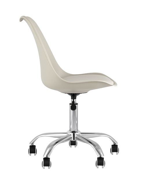 Офисный стул Stool Group BLOK пластиковый бежевый Y818 beige изображение 4 Офисный стул Stool Group BLOK пластиковый бежевый Y818 beige Фото № 4