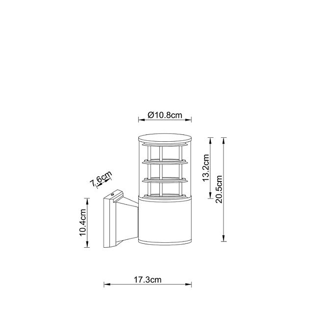 Уличный настенный светильник Arte Lamp Tokyo A5315AL-1BK изображение 2 Уличный настенный светильник Arte Lamp Tokyo A5315AL-1BK Фото № 2