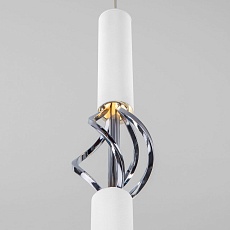 Подвесной светодиодный светильник Eurosvet Lance 50191/1 LED белый/хром 2