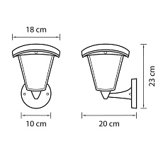 Уличный настенный светодиодный светильник Lightstar Lampione 375670 1