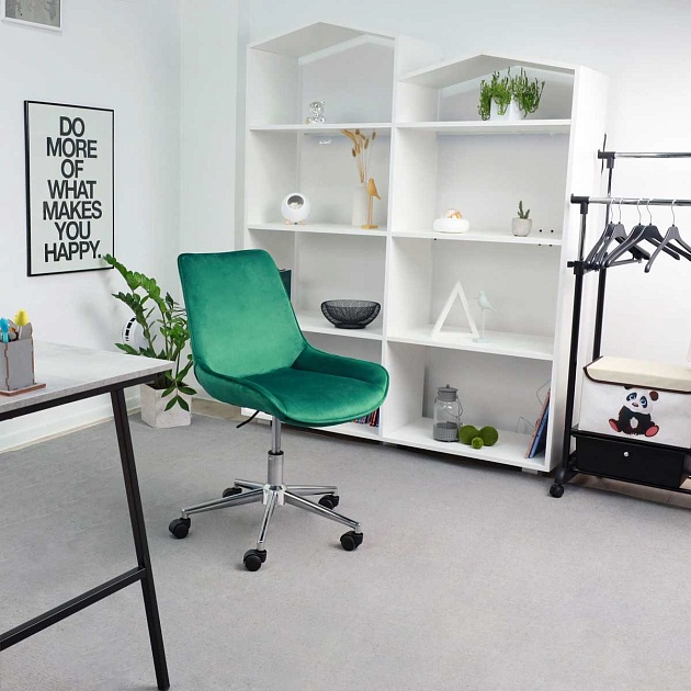 Поворотное кресло AksHome Lumier зеленый, велюр 79741 изображение 12 Поворотное кресло AksHome Lumier зеленый, велюр 79741 Фото № 12