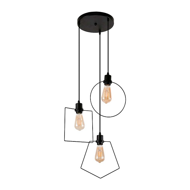 Подвесной светильник ЭкономСвет 18309/3BK Фото № 