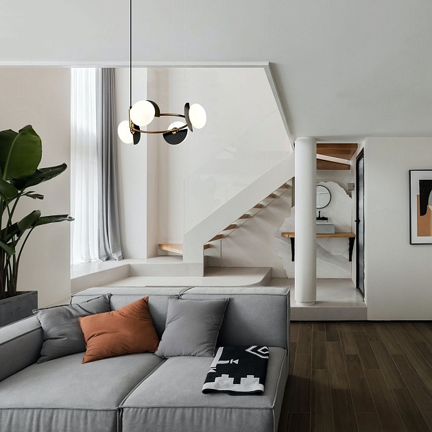 Подвесная люстра Eurosvet Moity 70150/4 черный/латунь Фото № 5