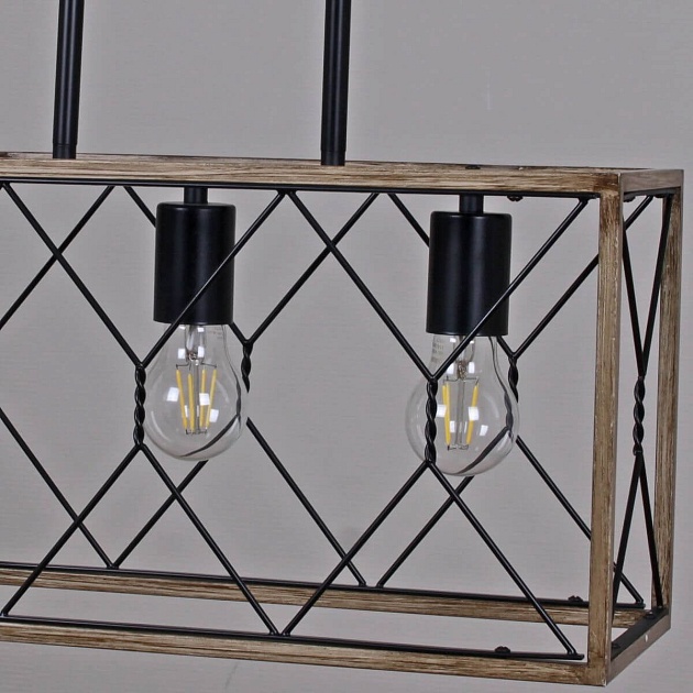 Подвесная люстра Illumico IL1008-3LL-05 BK Wood изображение 3 Подвесная люстра Illumico IL1008-3LL-05 BK Wood Фото № 3