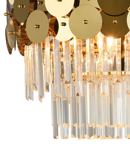 Подвесная люстра Natali Kovaltseva Beyond 76015/10C Gold изображение 2 Подвесная люстра Natali Kovaltseva Beyond 76015/10C Gold Фото № 2