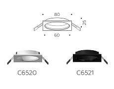 Корпус светильника Ambrella light DIY Spot C6521 2