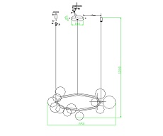 Подвесная люстра Kink Light Иона 09408-15,19 1