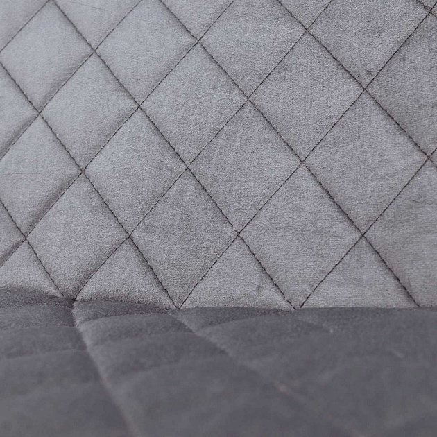 Барный стул AksHome Leros серый, велюр 81474 Фото № 4