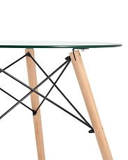 Кухонный стол Stool Group DSW D80 стеклянный УТ000002046 3