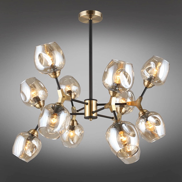 Потолочная люстра Omnilux Pozzallo OML-93407-12 изображение 2 Потолочная люстра Omnilux Pozzallo OML-93407-12 Фото № 2